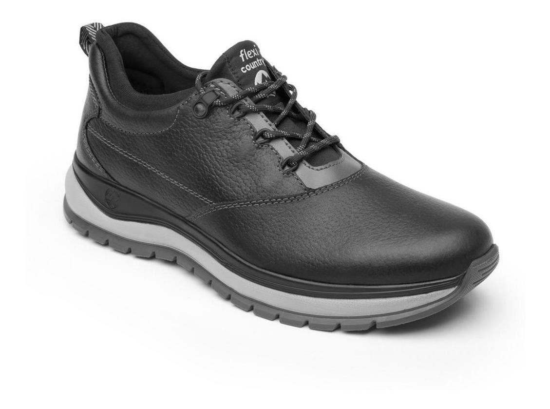 Zapato Hombre Randall 401001 Negro Flexi-1