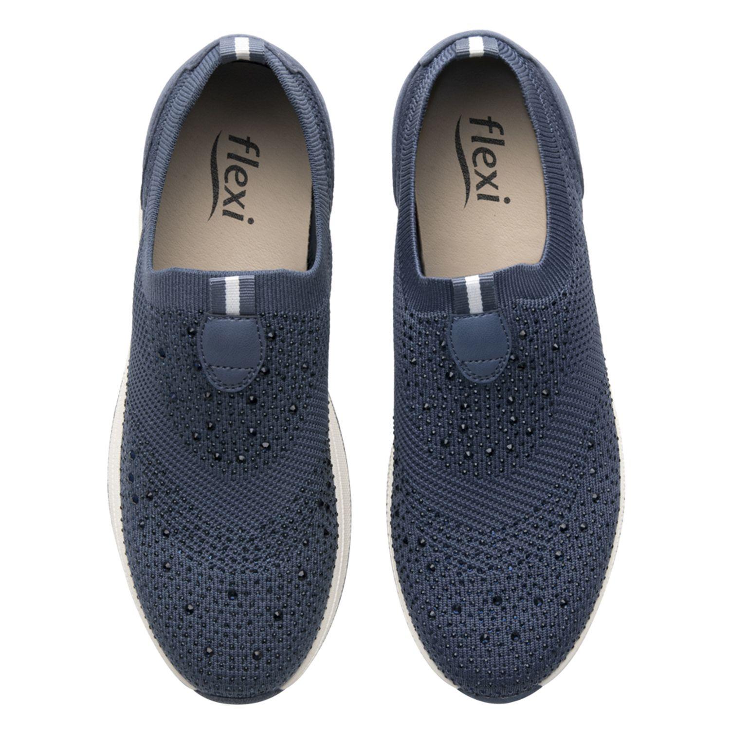 Zapatilla Mujer Letti 134101 Azul Flexi-5