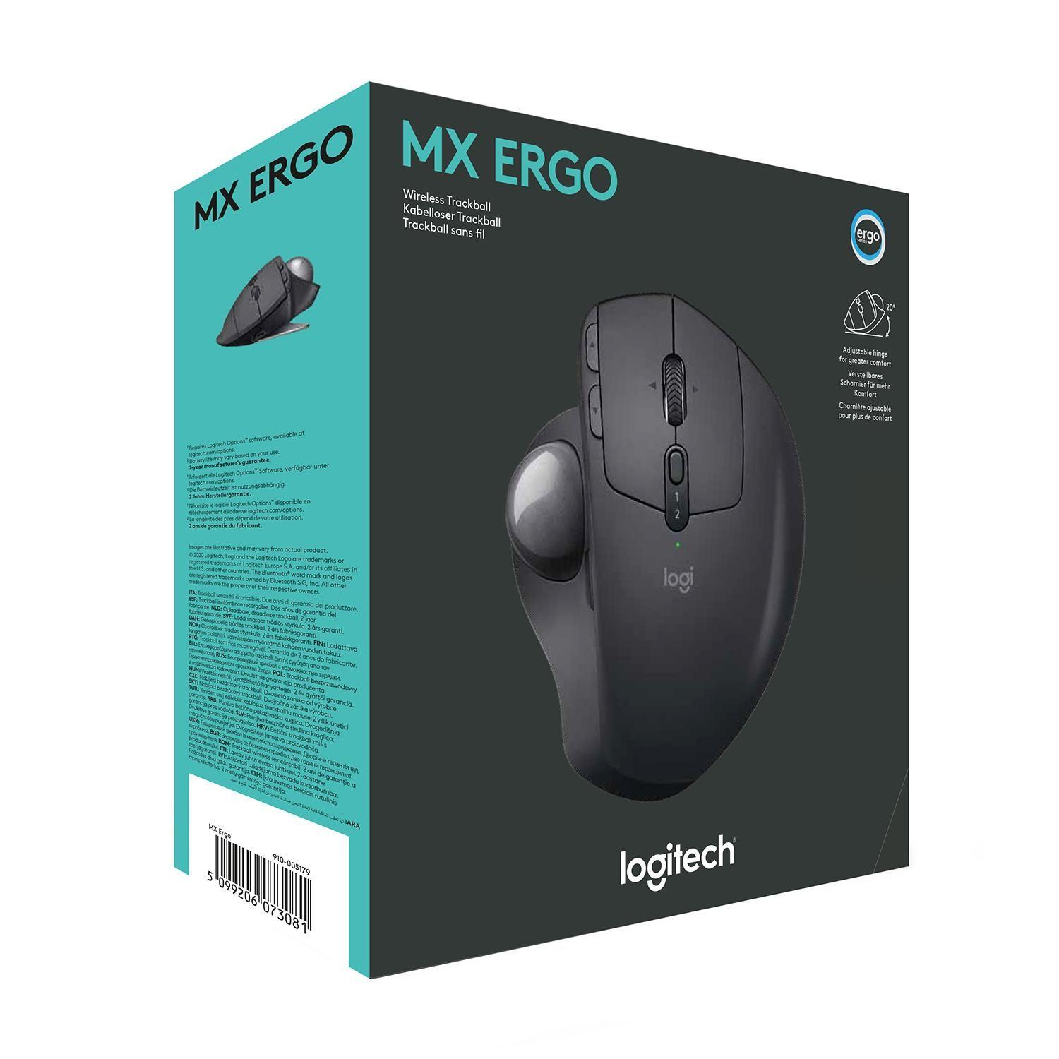 Mouse MX Logitech BT Ergo Trackball NEG 910-005177-0