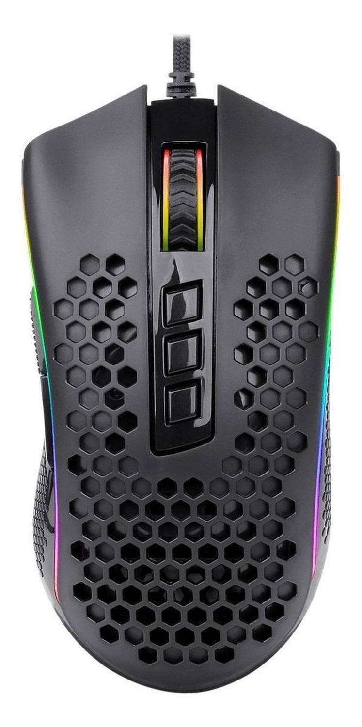 MOUSE GAMER STORM RGB M988, 16000DPI, 8 BOTONES, NEGRO REDRAGON-0