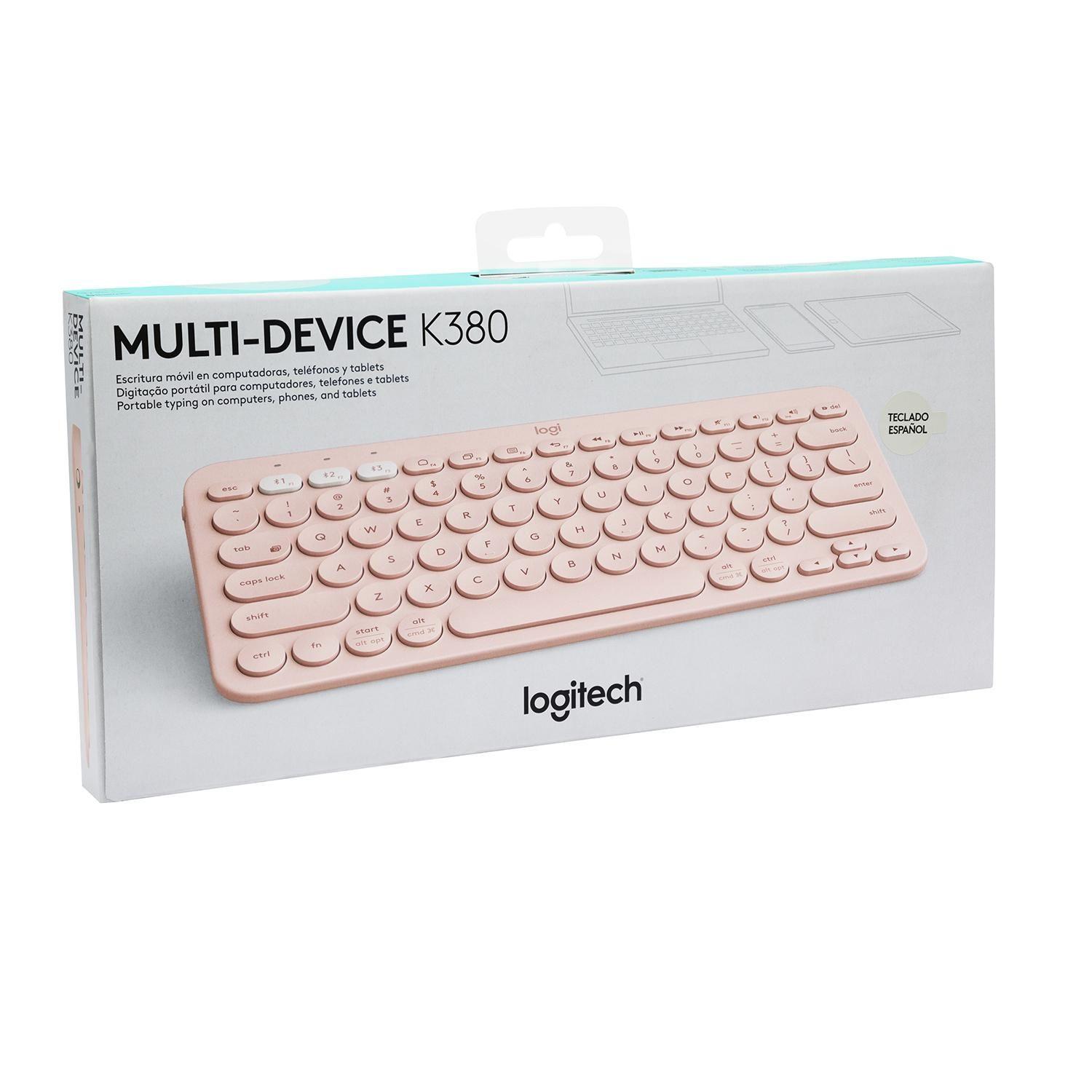 TECLADO INALAMBRICO K380 BLUETOOTH ROSADO 920-009594 LOGITECH-5