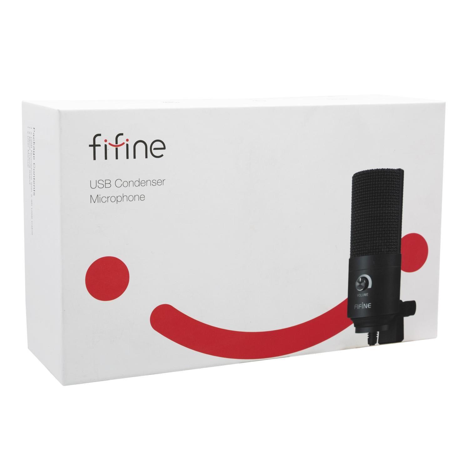 MICRÓFONO CONDESADOR NEGRO USB K669B (6951613991640) FIFINE-0