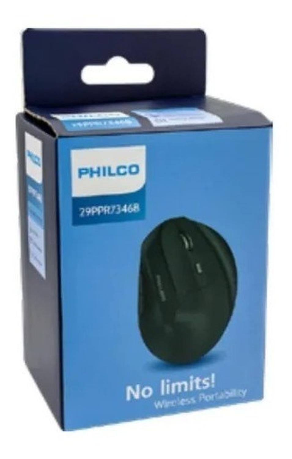 MOUSE INALÁMBRICO VERTICAL ERGONOMICO PRO USB 6B 1600DPI SPK7346 PHILCO-0