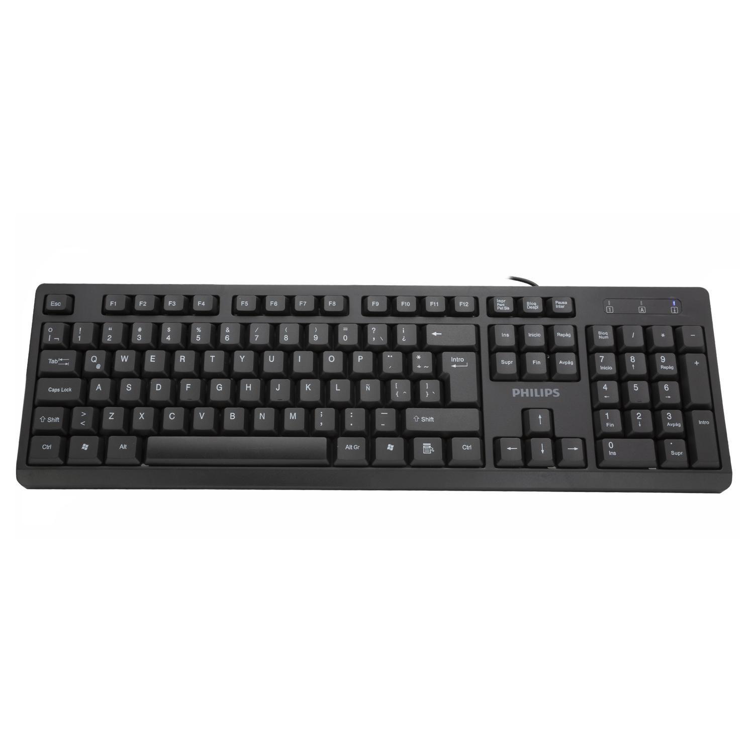 TECLADO ALAMBRICO SPK6234B-2