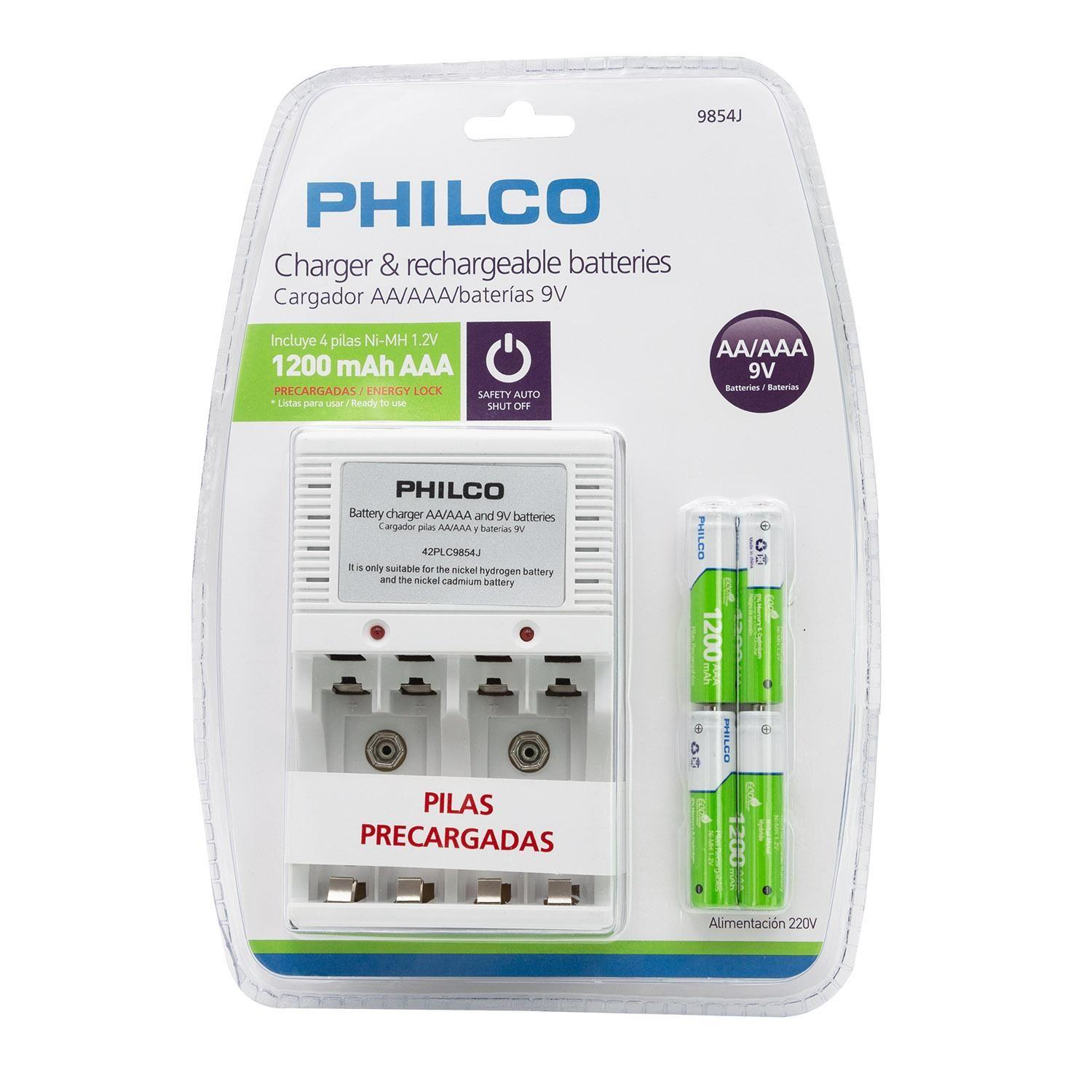CARGADOR C/4 PILAS AAA 2700 MAH PRE-CARGADAS-0