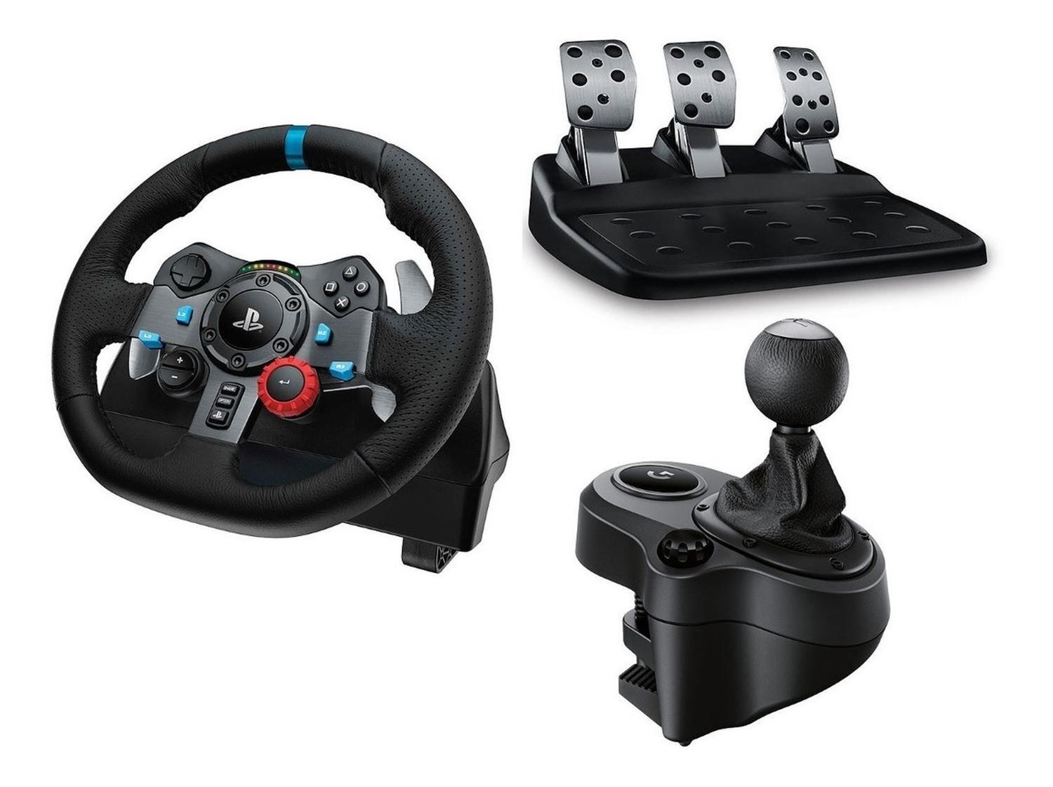 Pack Volante Logitech G29 Con Pedales Y Palanca De Cambio para PS y PC-0
