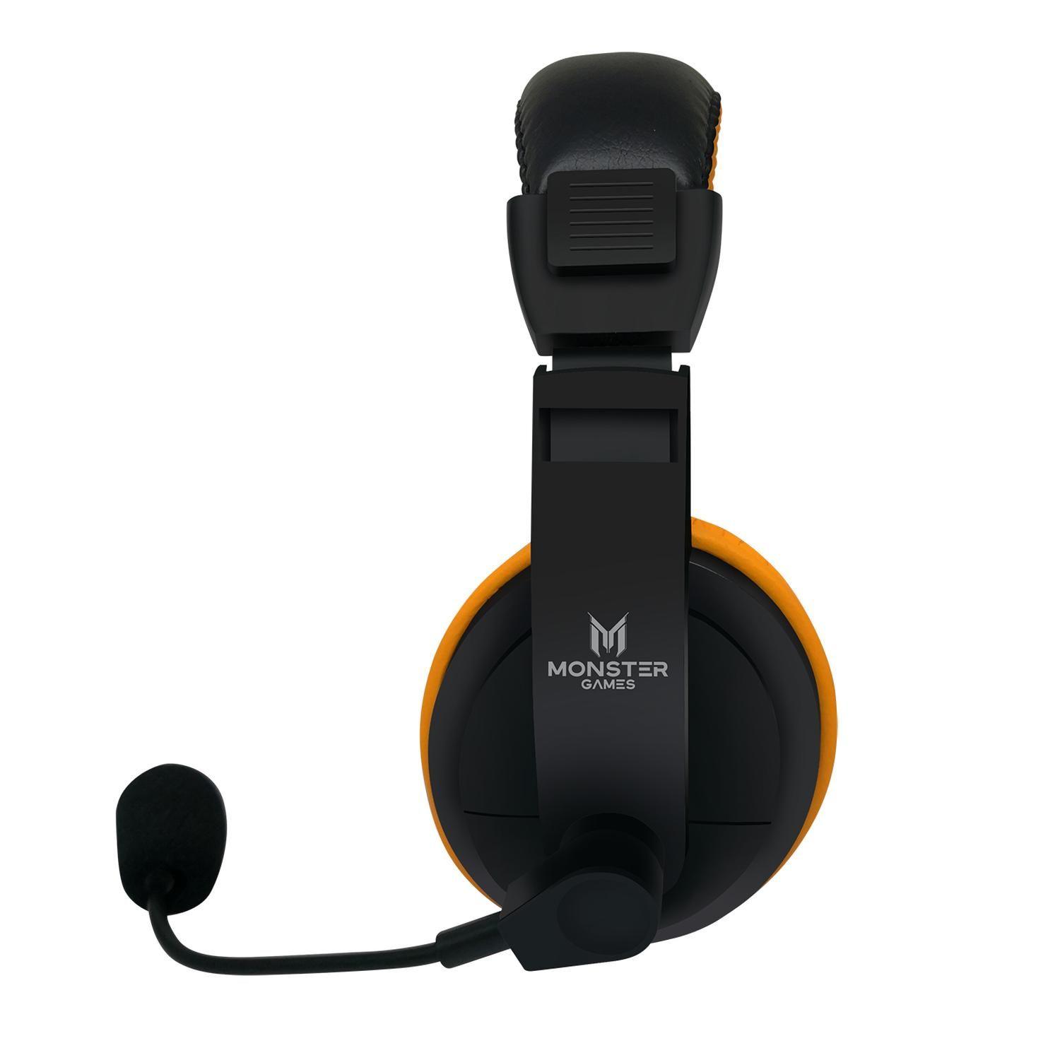 Audífonos Gamer Naranja 550 Monster-3
