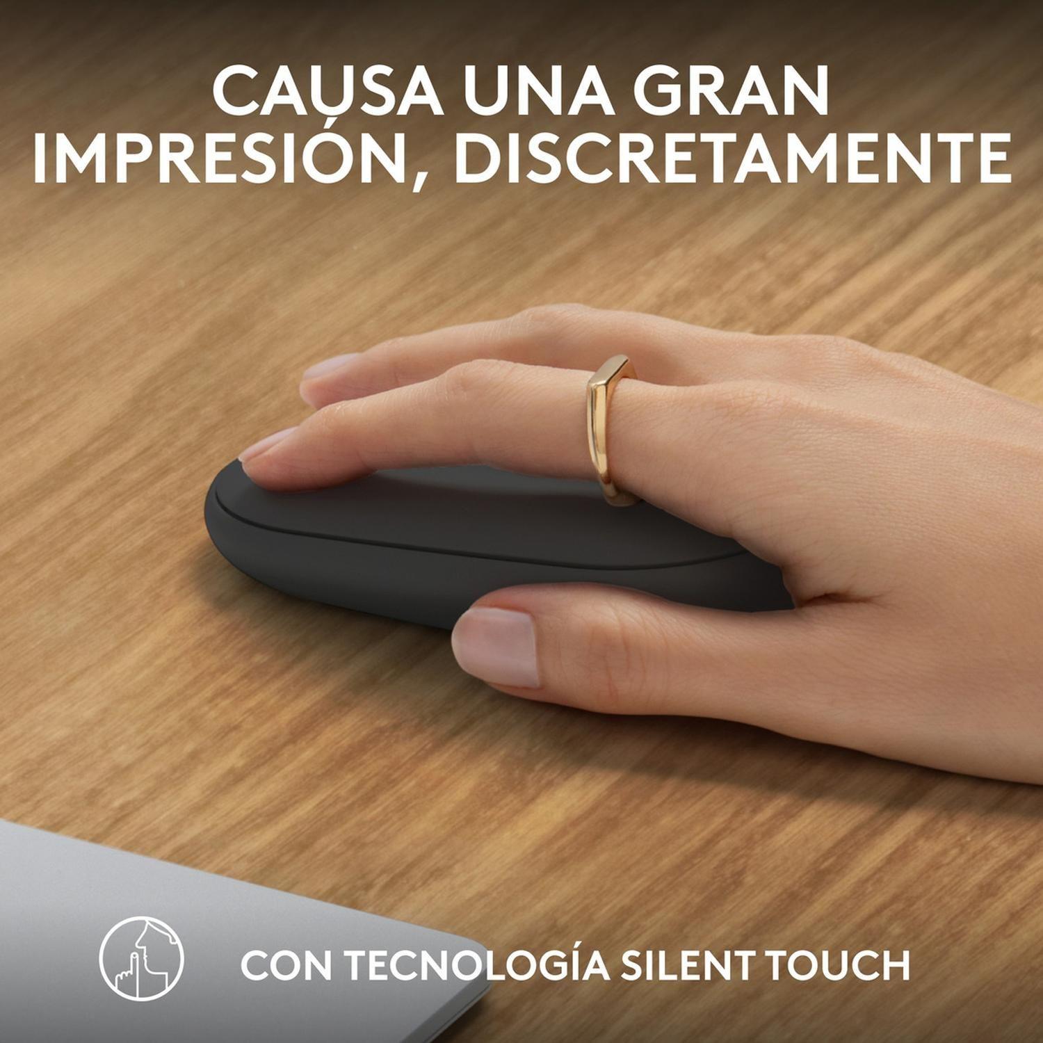 Mouse Inalámbrico Logitech Pebble 2 M350S, Bluetooth, Grafito-3
