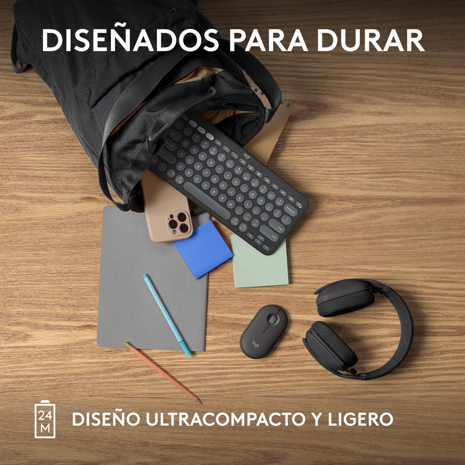 Mouse Inalámbrico Logitech Pebble 2 M350S, Bluetooth, Grafito-8