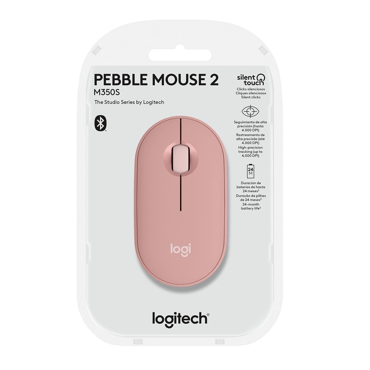 910-007048 MOUSE PEBBLE 2 M350S ROSADO-3
