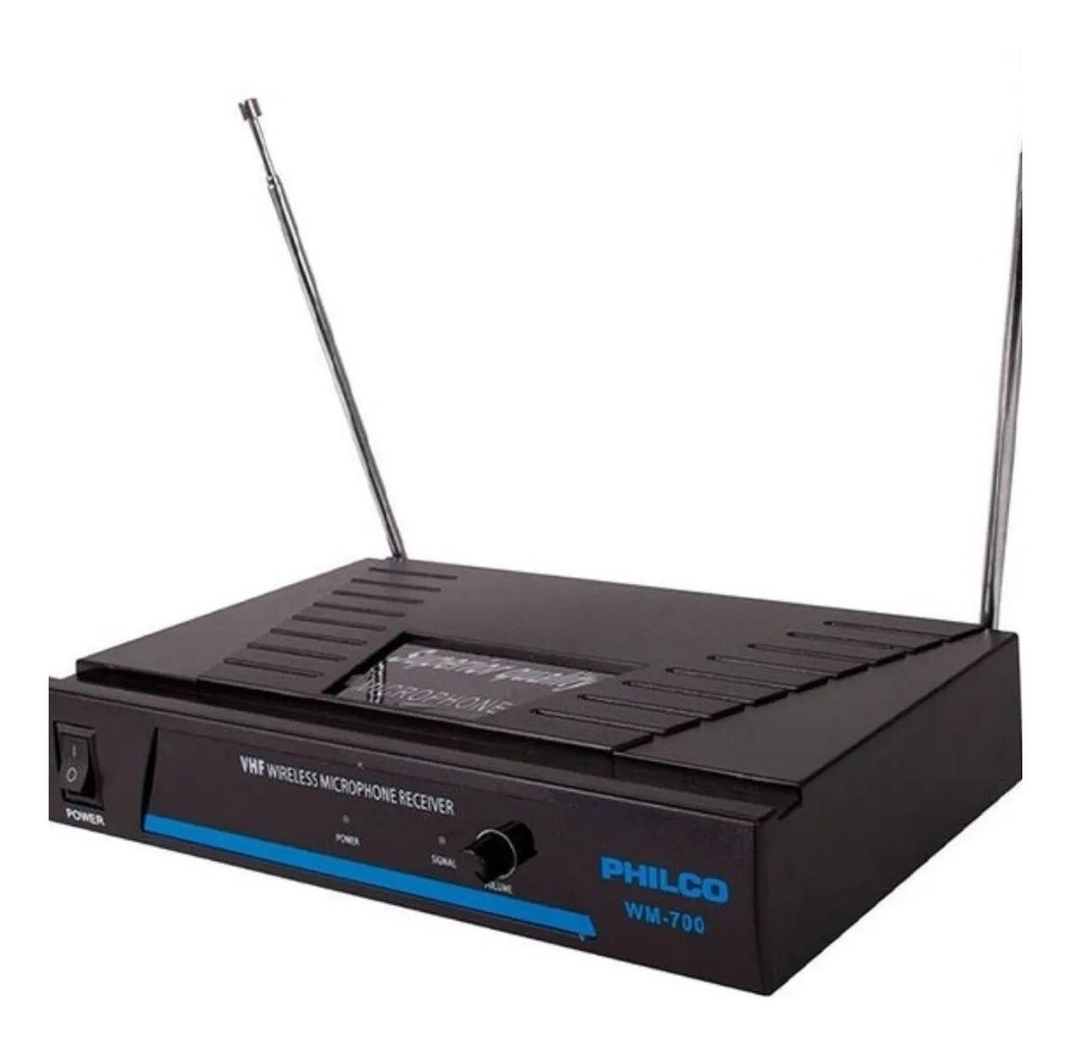 MICRÓFONO INALAMBRICO VHF KARAOKE WM700 PHILCO-2