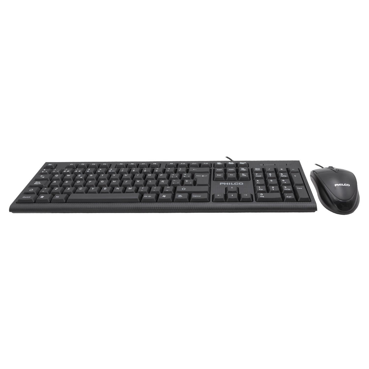 KIT ALAMBRICO TECLADO + MOUSE PHILCO-4