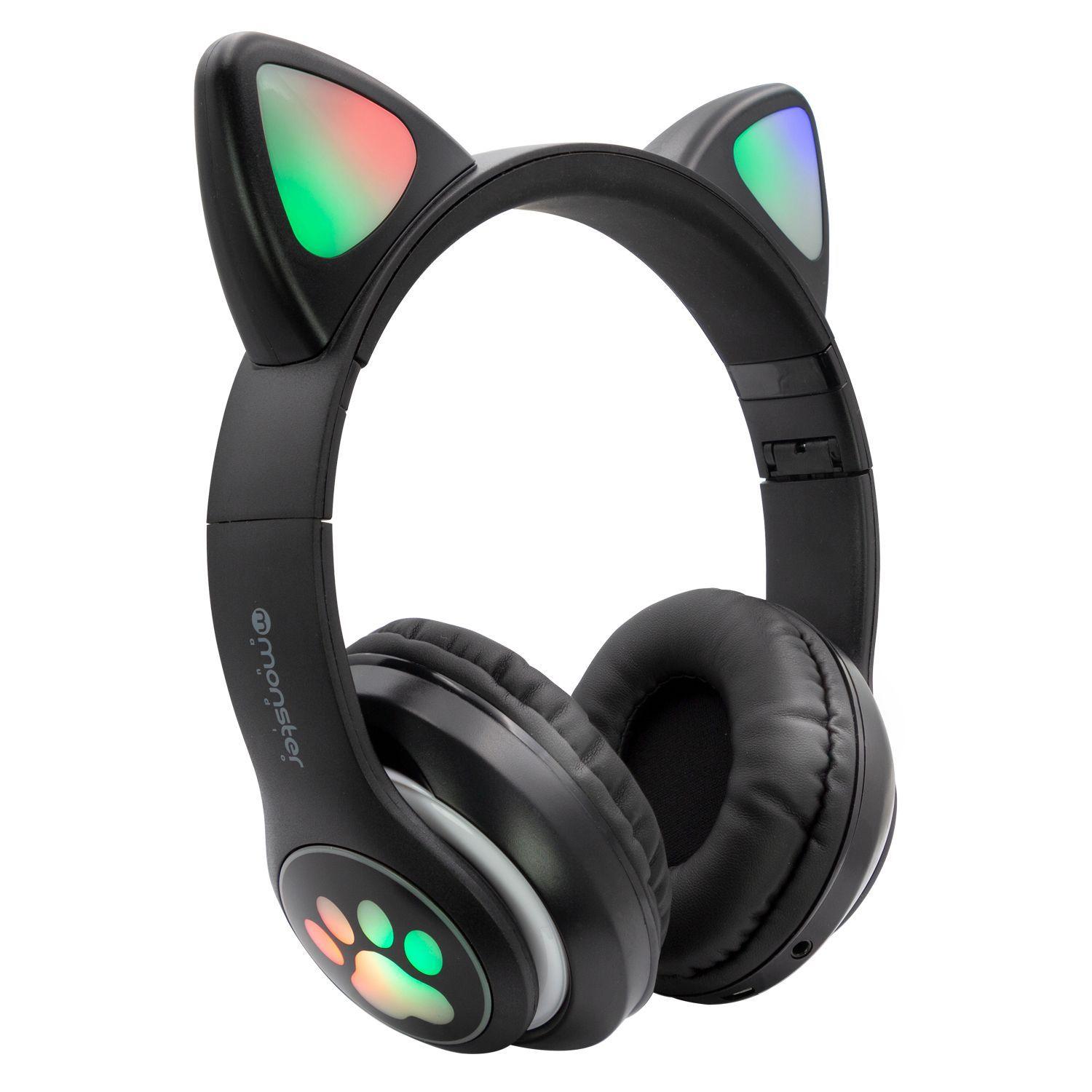 Audífonos Monster Audio Monster Cool Kids, Luces Rgb, Negro-2