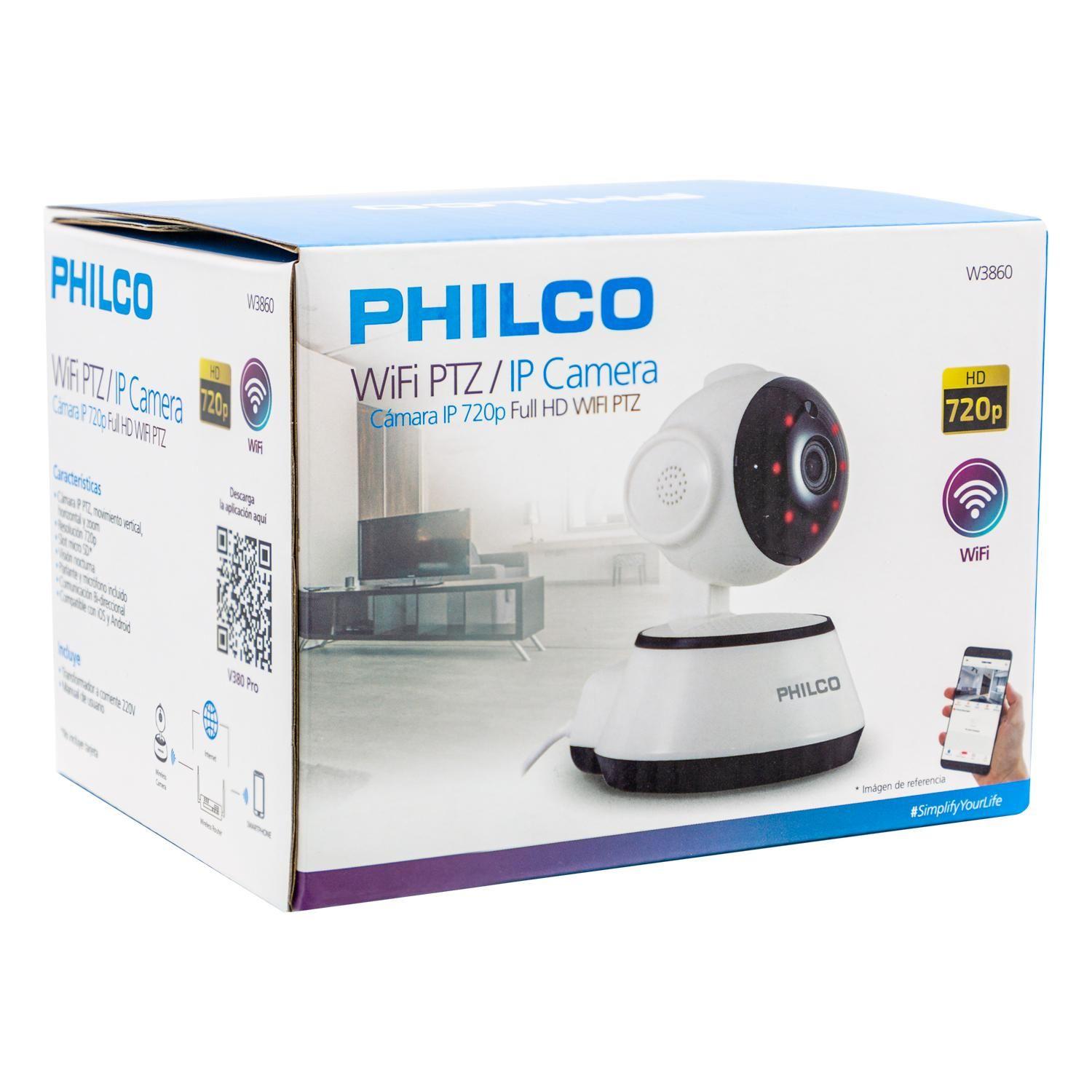 CAMARA IP 720p WIFI PTZ PHILCO W3860-1