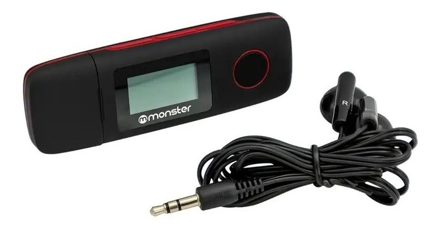 Reproductor Mp3 16gb Radio Fm Monster Con Grabador De Voz-2