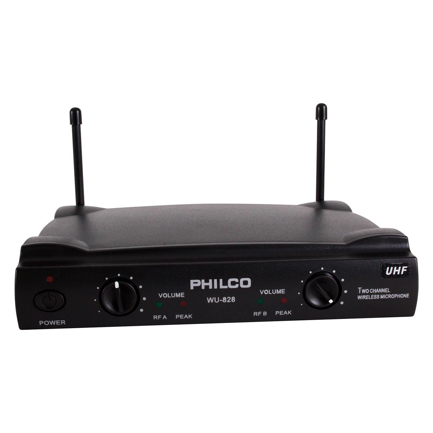 SET 2 MICROFONOS INAL UHF PHILCO-3