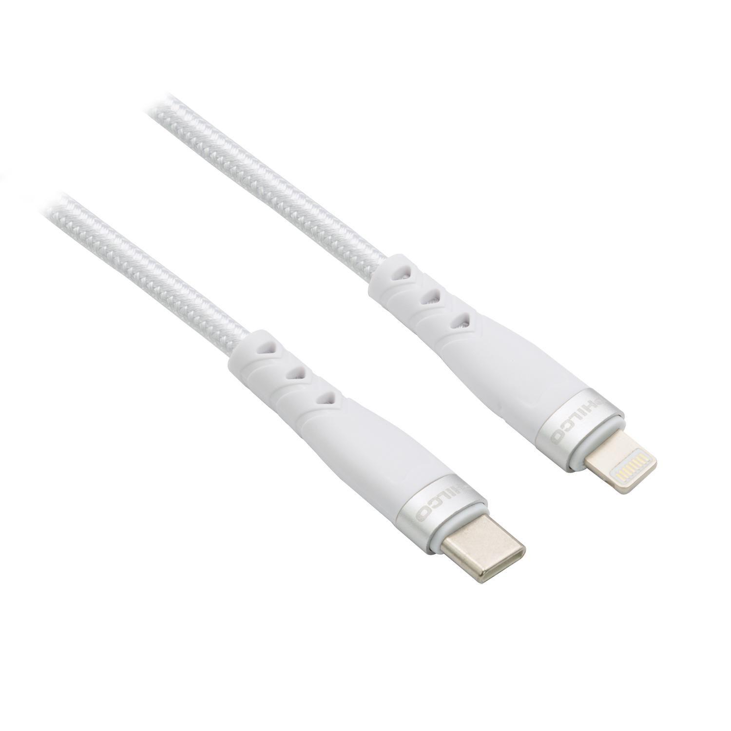 CARGADOR DE PARED QUALCOM PHILCO C/PUERTO TIPO C Y CABLE LIGHTNING-4