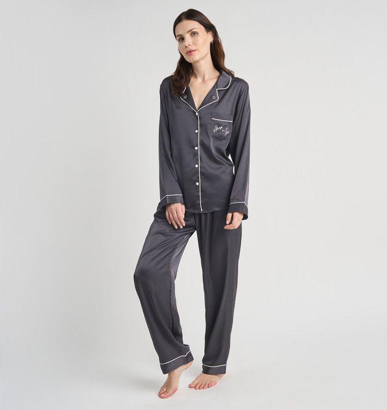 PIJAMA MUJER BARBIZON ROMA CHARCOAL-4