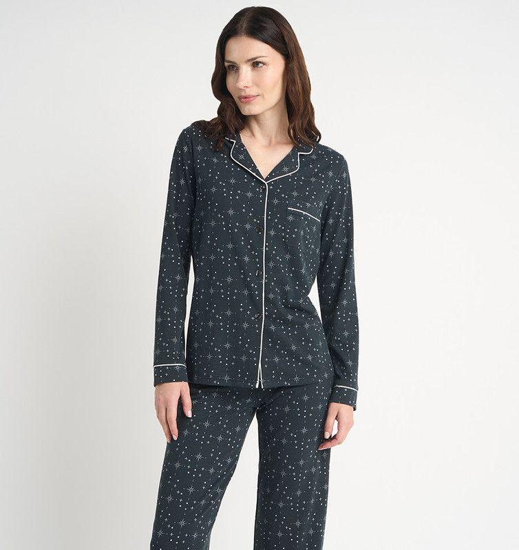PIJAMA MUJER BARBIZON JACI CHARCOAL ESTAMPADO-2