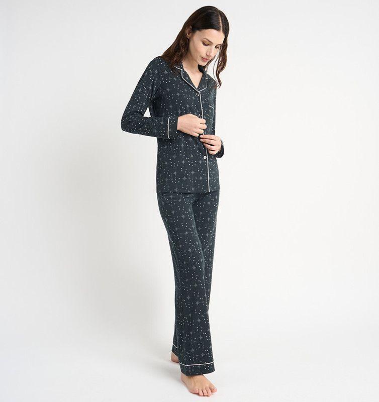 PIJAMA MUJER BARBIZON JACI CHARCOAL ESTAMPADO-4