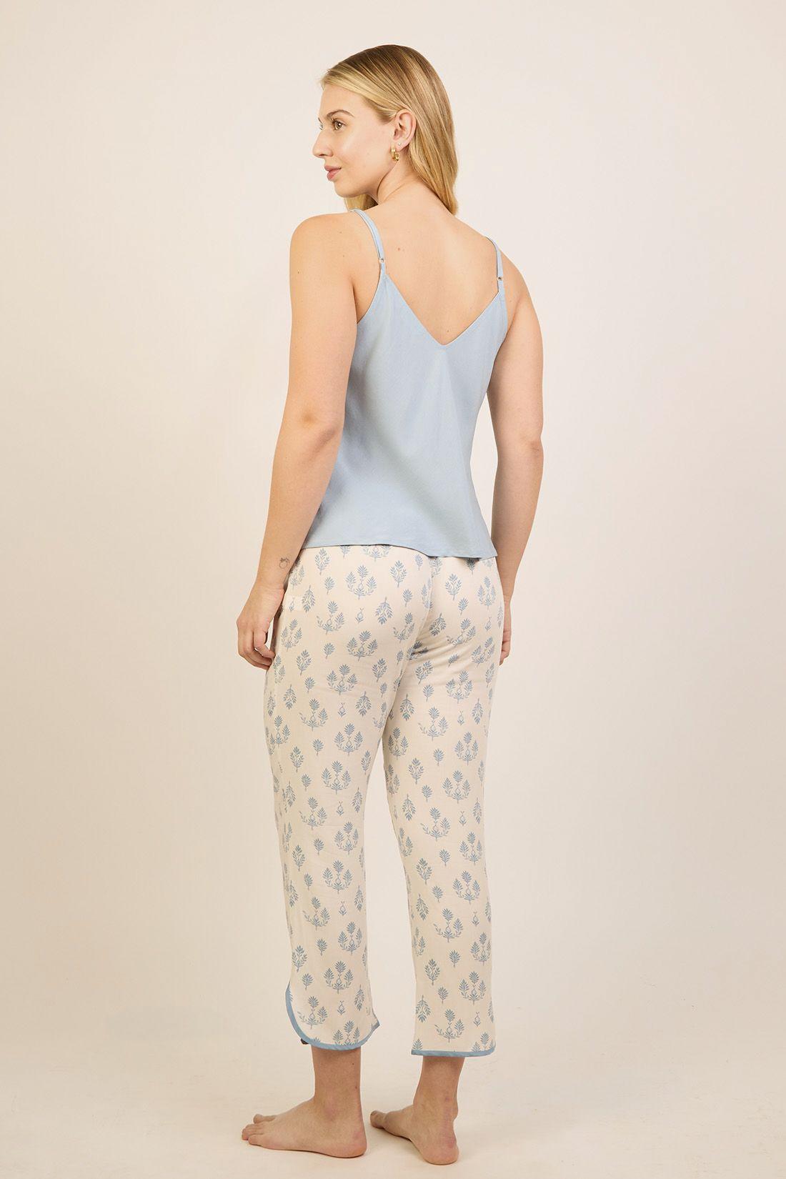 PIJAMA MUJER BARBIZON ADELA CAPRI AZUL-3