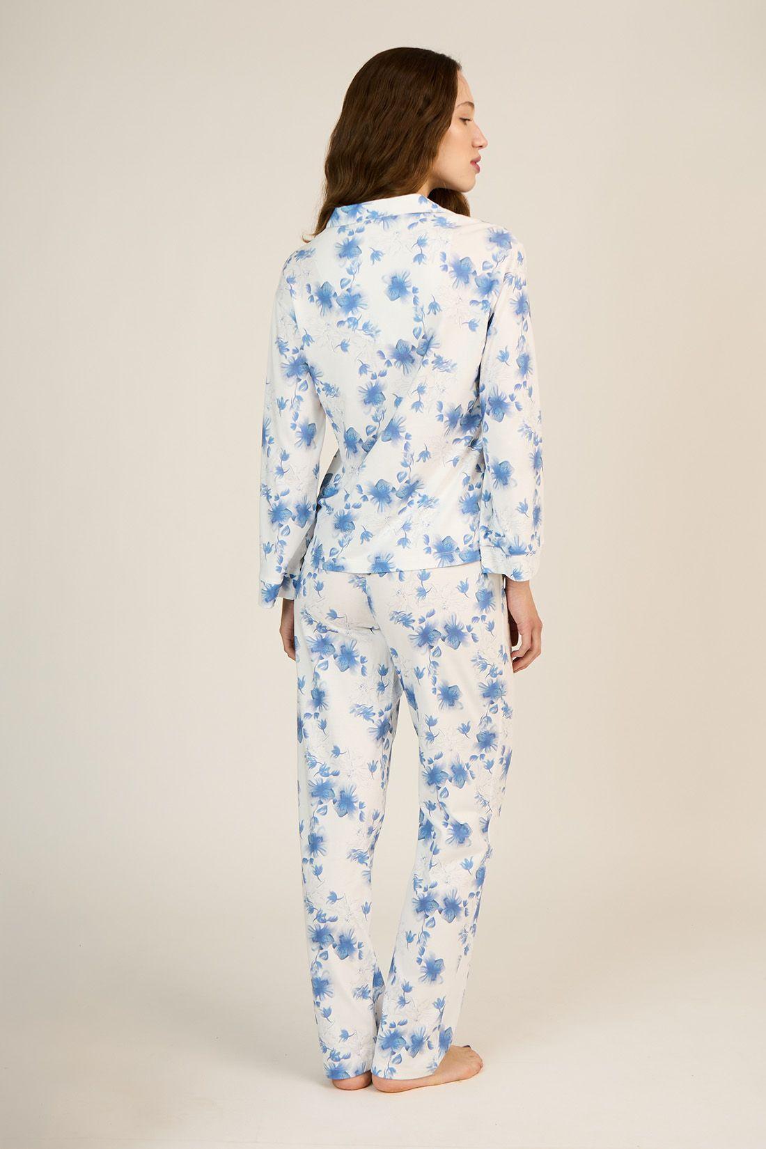 PIJAMA MUJER BARBIZON SPA NEW AZUL-3