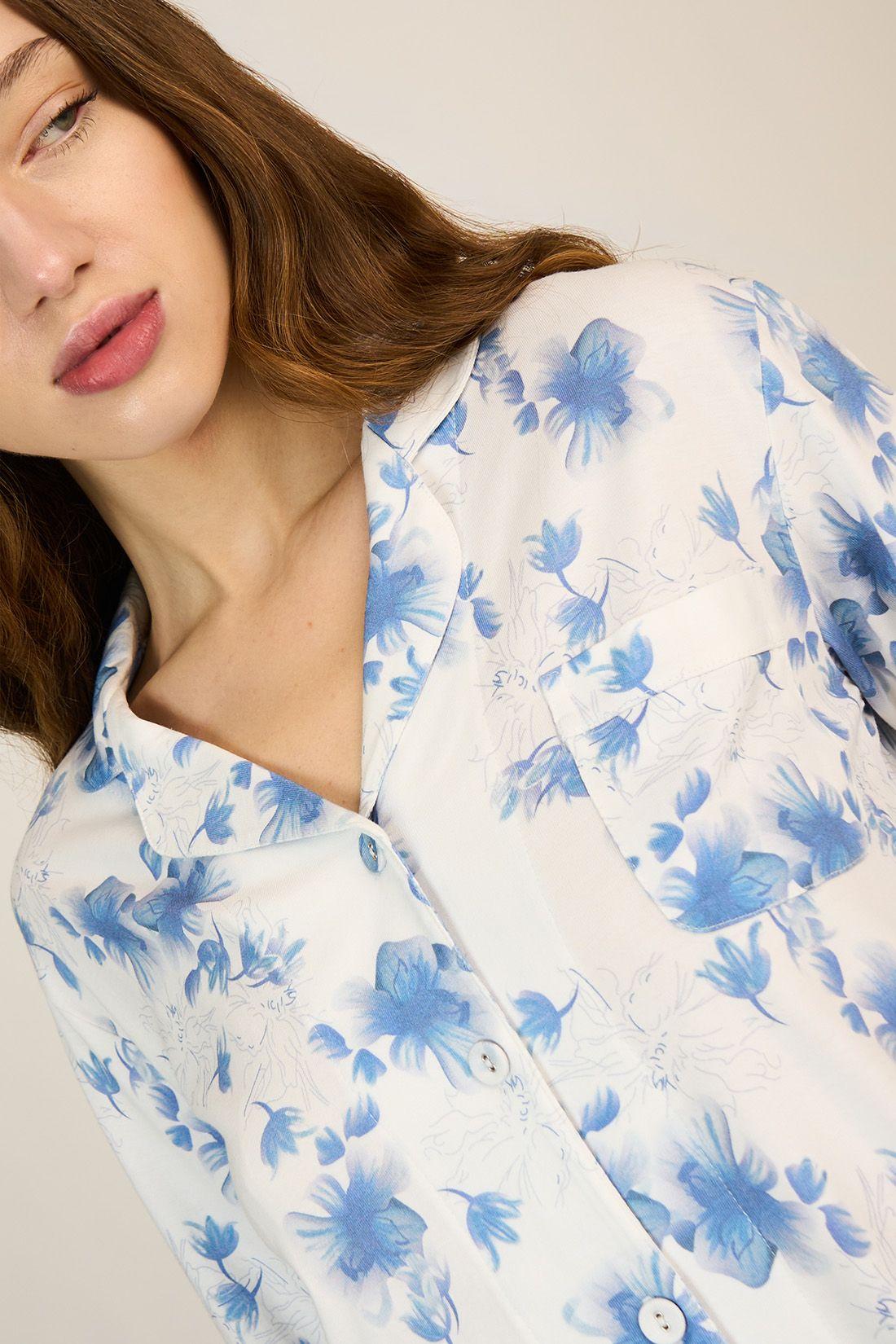 PIJAMA MUJER BARBIZON SPA NEW AZUL-4