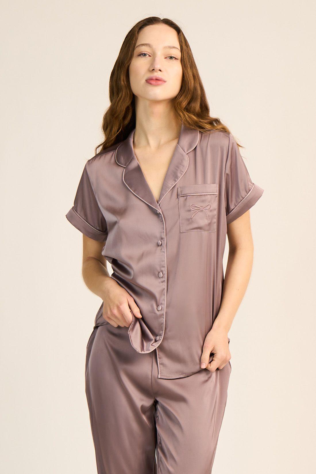 PIJAMA MUJER BARBIZON ROMA CAPRI MALVA-1