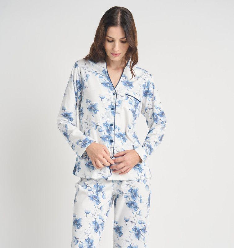 PIJAMA MUJER BARBIZON SPA IVORY ESTAMPADO-2