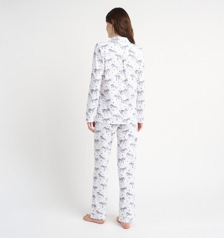 PIJAMA MUJER BARBIZON JACI BLANCO ESTAMPADO-1