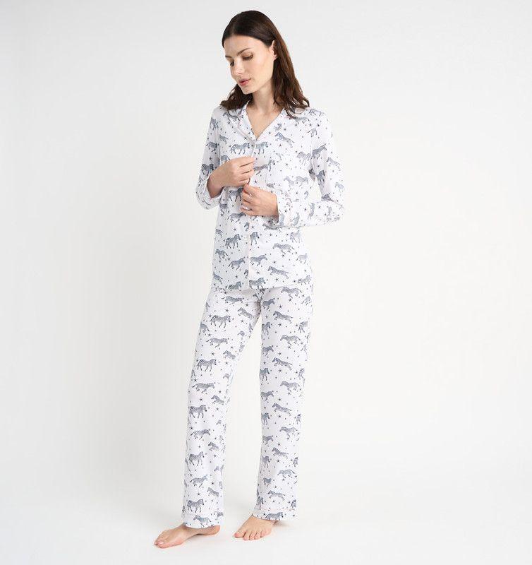 PIJAMA MUJER BARBIZON JACI BLANCO ESTAMPADO-4