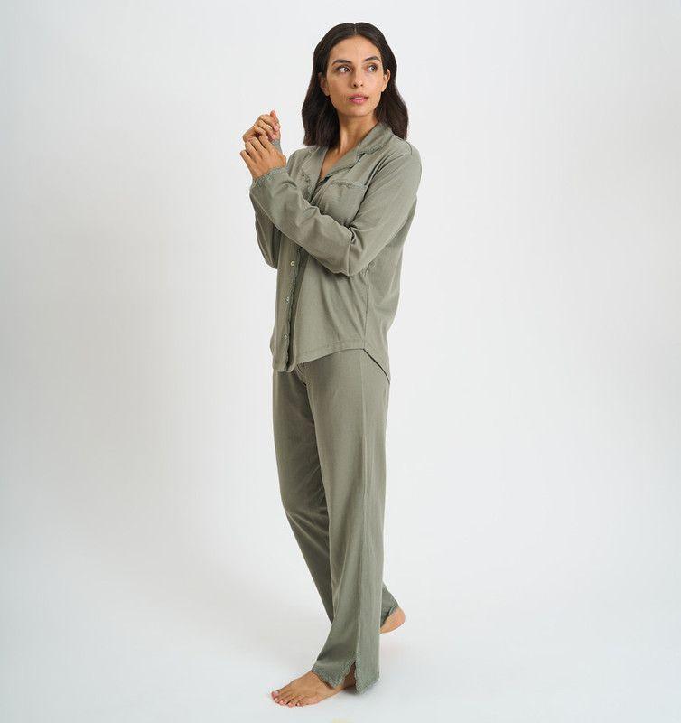 PIJAMA MUJER BARBIZON ROSE VERDE-4