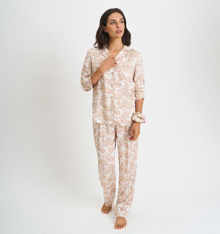 PIJAMA MUJER BARBIZON HELENA TAUPE-0
