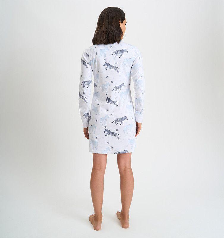 CAMISA MUJER BARBIZON ROCIO BLANCO ESTAMPADO-1