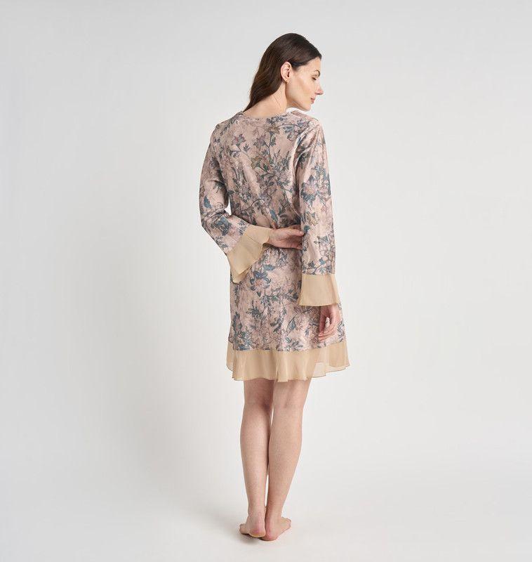 CAMISOLA MUJER BARBIZON SESGO BEIGE ESTAMPADO-1