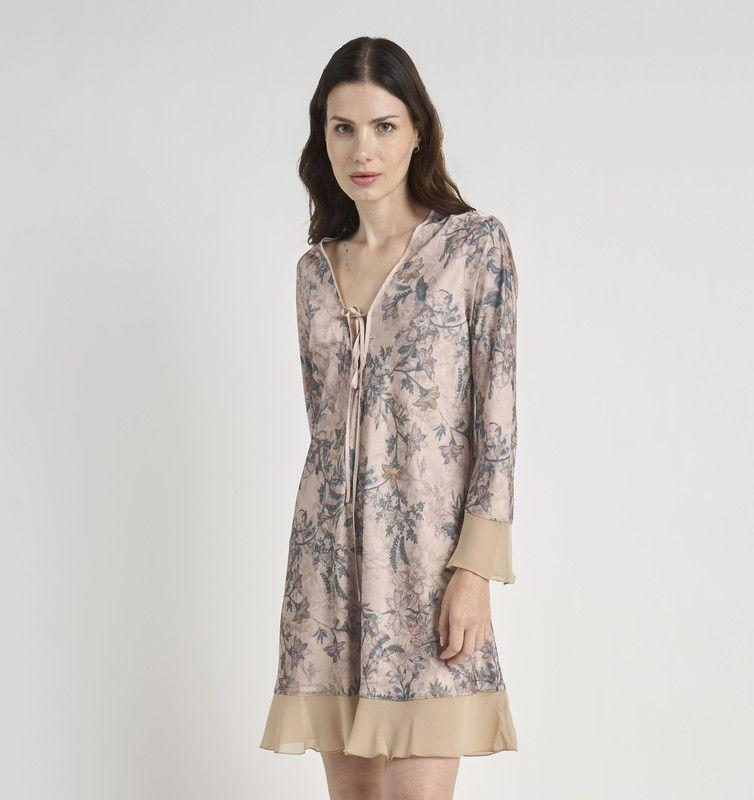 CAMISOLA MUJER BARBIZON SESGO BEIGE ESTAMPADO-2