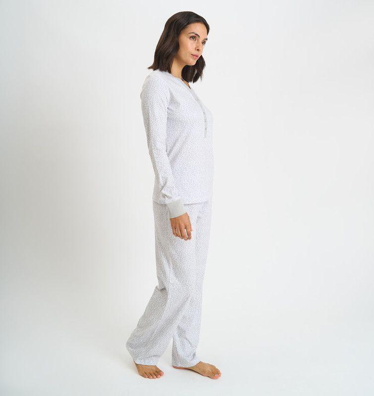 PIJAMA MUJER BARBIZON ROCIO AZUL ESTAMPADO-4
