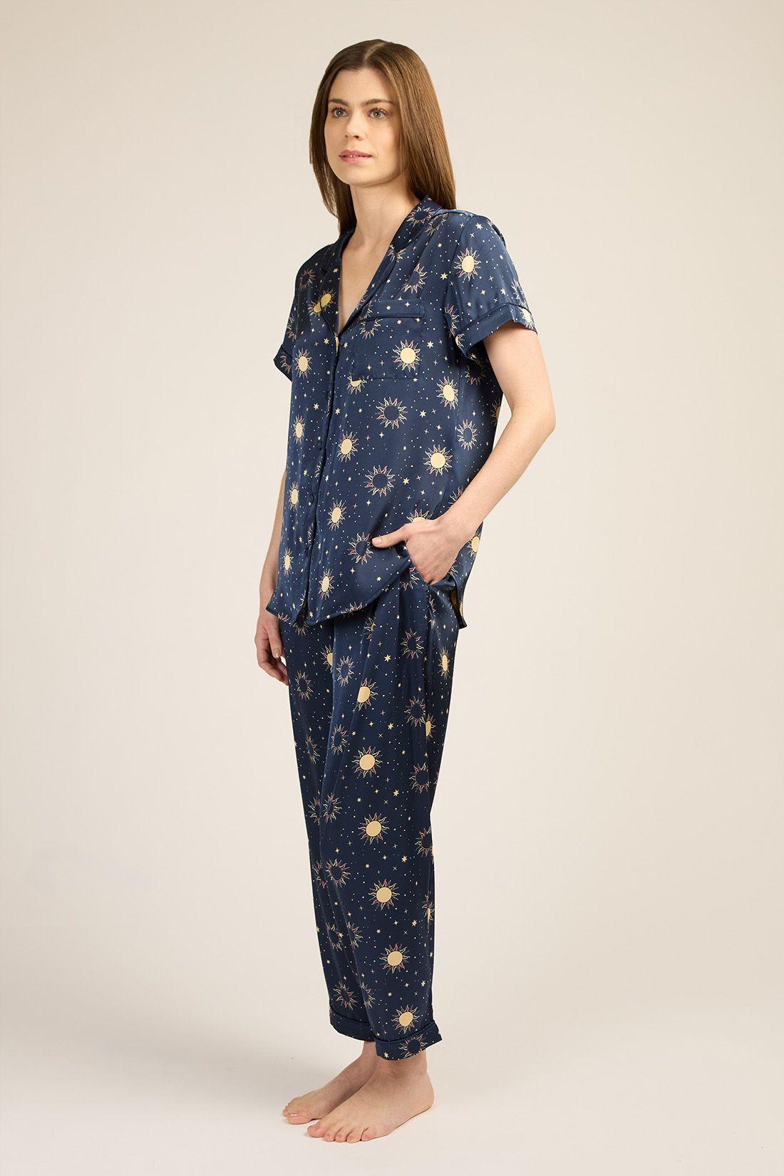 PIJAMA MUJER BARBIZON ROMA CAPRI AZUL-2
