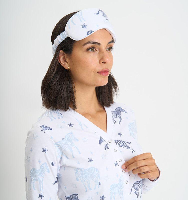 PIJAMA MUJER BARBIZON ROCIO BLANCO ESTAMPADO-3