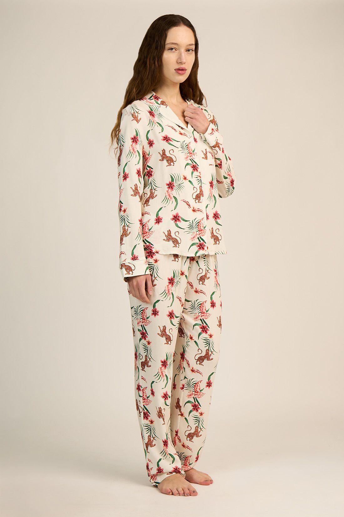 PIJAMA MUJER BARBIZON HELENA IVORY ESTAMPADO-2