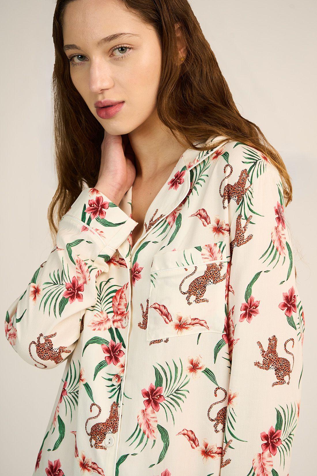 PIJAMA MUJER BARBIZON HELENA IVORY ESTAMPADO-4