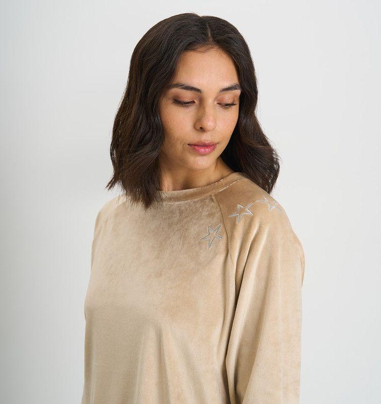 PIJAMA MUJER BARBIZON ELISA BEIGE-2