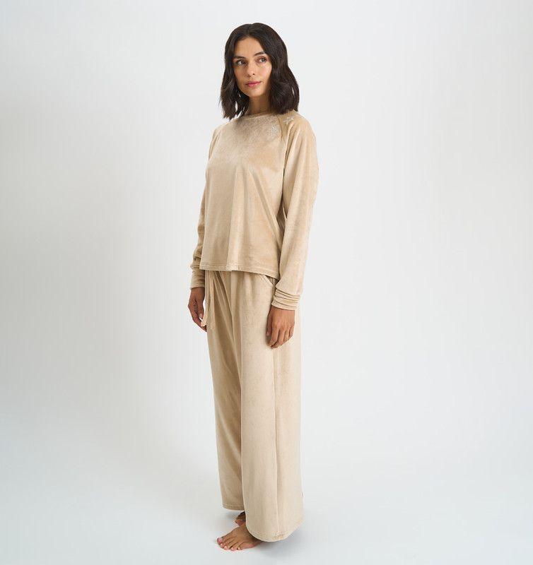 PIJAMA MUJER BARBIZON ELISA BEIGE-4