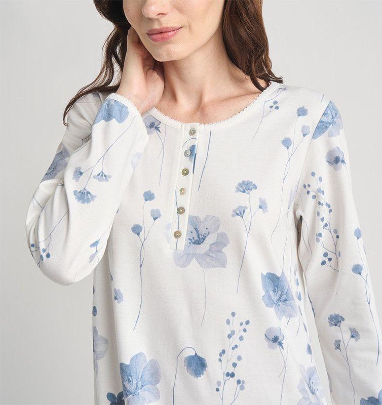 CAMISA MUJER BARBIZON CUORE BLANCO ESTAMPADO-3