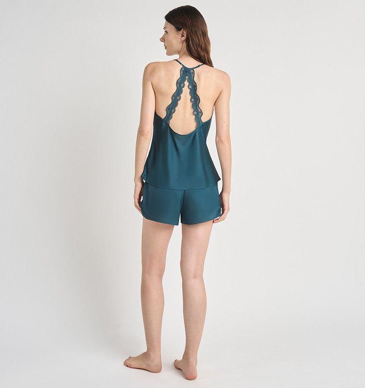 PIJAMA MUJER BARBIZON LORE LACE VERDE-1