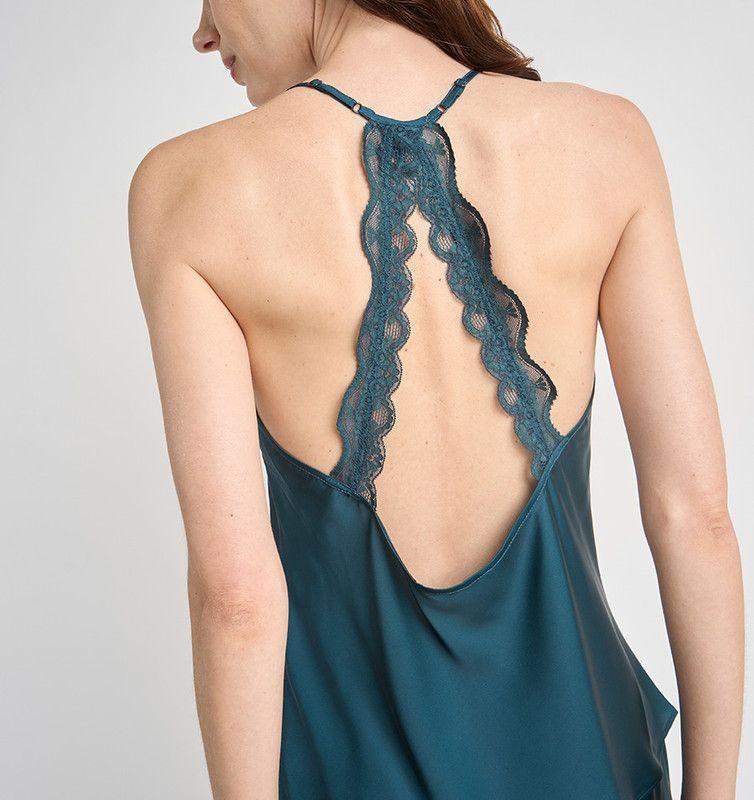 PIJAMA MUJER BARBIZON LORE LACE VERDE-3