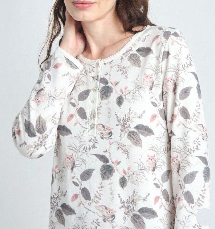 CAMISA MUJER BARBIZON CUORE IVORY-3
