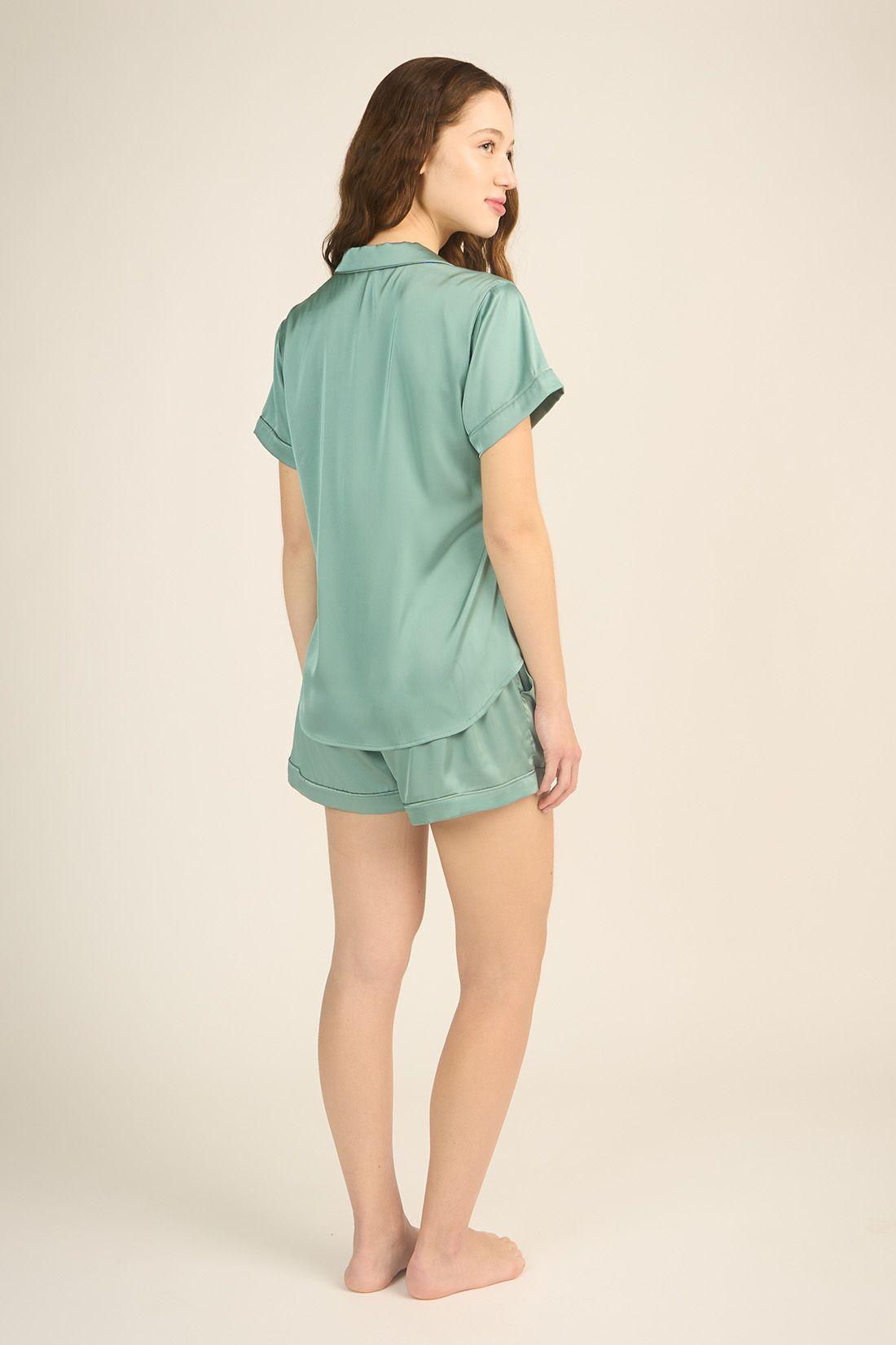 PIJAMA MUJER BARBIZON ROMA SH VERDE-3