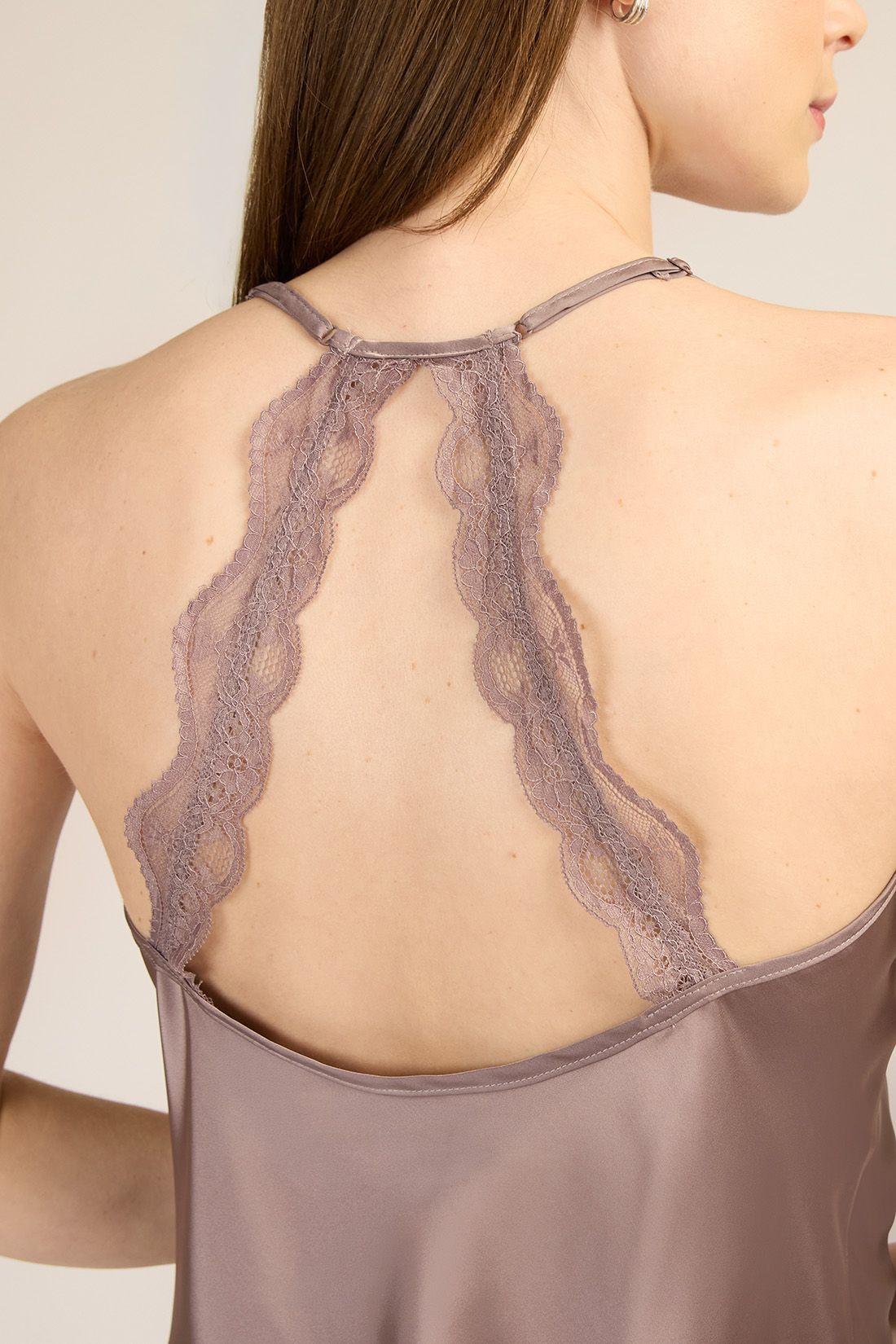 PIJAMA MUJER BARBIZON LORE LACE MALVA-4