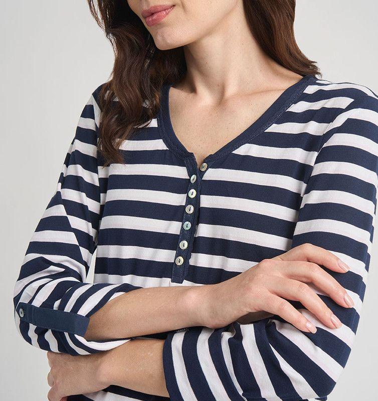 CAMISA MUJER BARBIZON CLARA AZUL-3